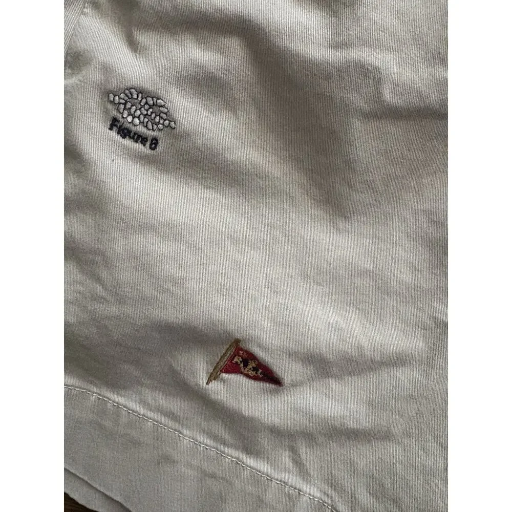 2022 Polo R.L Classic Chino Shorts Nautical Flags Knots Embroidered Waist 33